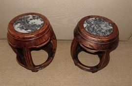 CHINESE HUANGHUALI WOOD STOOLS