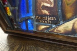 MAUMEJEAN STAIN GLASS WINDOW SIGNATURE