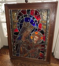 19C FRENCH PARIS MAUMEJEAN STAIN GLASS WINDOW