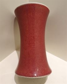 ANTIQUE CHINESE PEACH BLOSSOM BEAKER