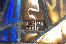 19C FRENCH PARIS MAUMEJEAN STAIN GLASS WINDOW