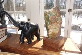 MID CENTURY SOAPSTONE SCULPTURE SIGNED