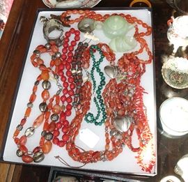 BEADED STONE NECKLACES
