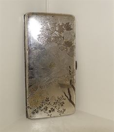 LARGE STERLING SILVER JAPANESE CASE