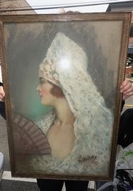 Well Done 19c Painting of a Russian Bride