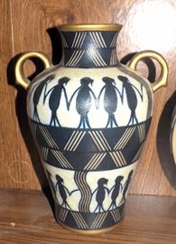 Pottery Urns, Qty 2, 9" And 10.25"