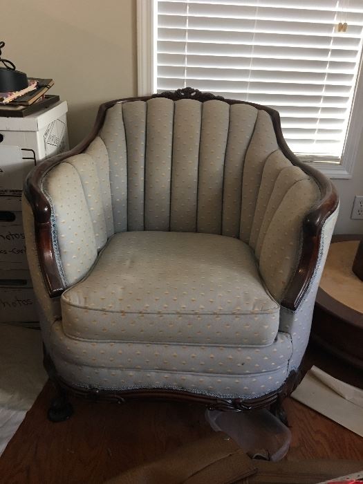 Lovely Sitting Chair antique channel back