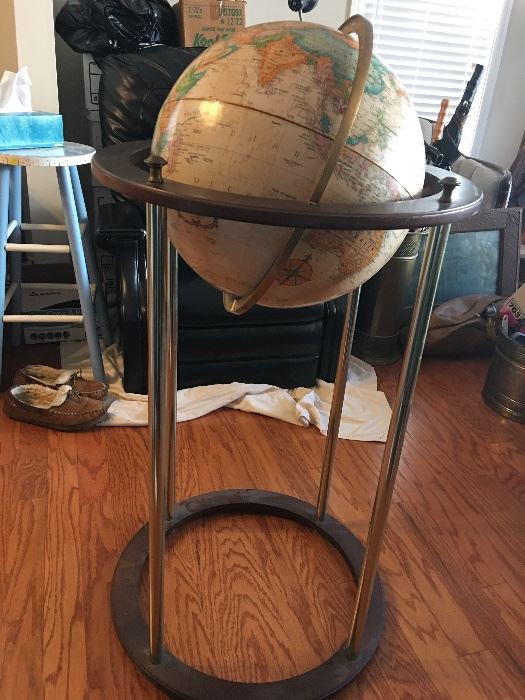 Pre 1948 globe on stand