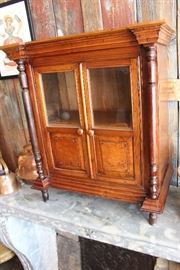 18th Century French Colonial Hand Carved Two-Door Cabinet; French India, Ca 1780 (approx).