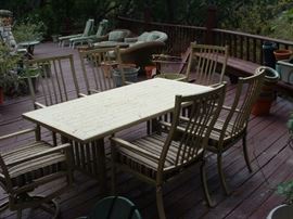 metal patio table and chairs