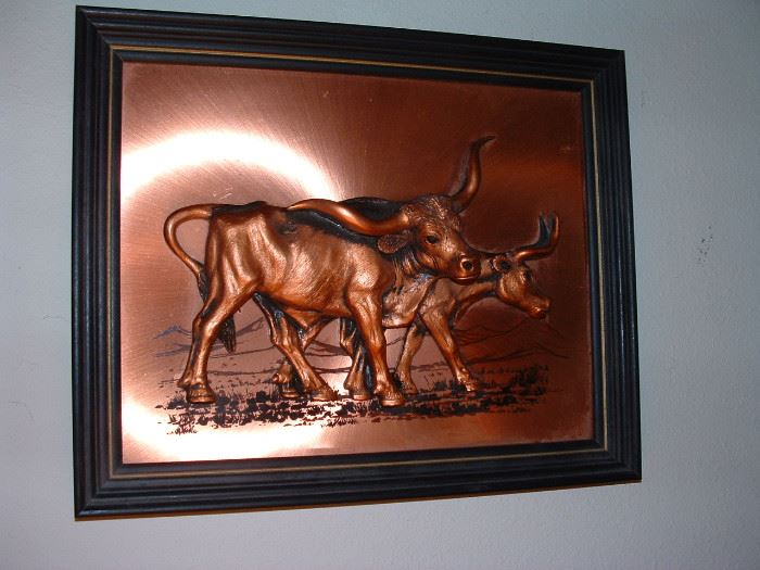 copper relief longhorns
