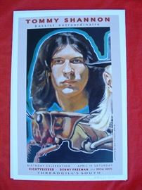 concert poster signed by Jim Franklin