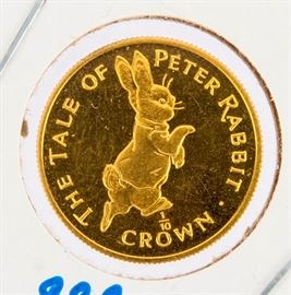 Lot 237 - Coin .999 Gibraltar Peter Rabbit Coin