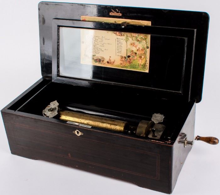 Lot 1 - Antique Mermod Freres Swiss Cylinder Music Box