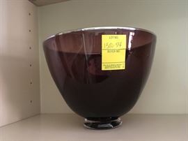 Murano Amethyst Blown Bowl 
