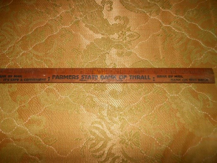 Farmers State Bank of Thrall ruler