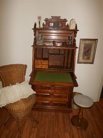 Eastlake drop front secretary/ It's gorgeous !!!