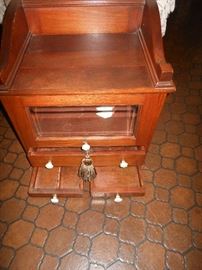 Antique barber's cabinet