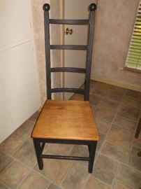 One of 2 high back chairs