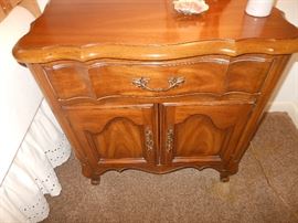 One of 2 bedside tables