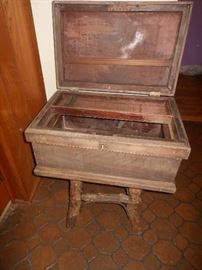 Old box & twig stool