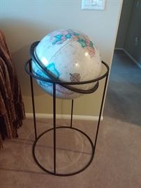 Iron Floor Stand Vintage Globe