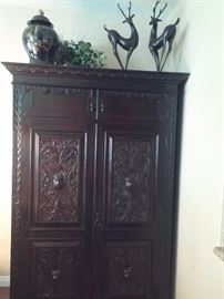 Stunning Antique English armoire Circa 1870 - 1890 7'4" inches high × 4' 2" wide × 22 inch deep