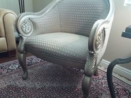Set of 2 Matching Cada Stradivari Upholstered Arm Chairs
