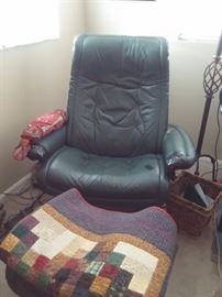 Cozy leather armchair