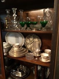 china, glassware, candle holders