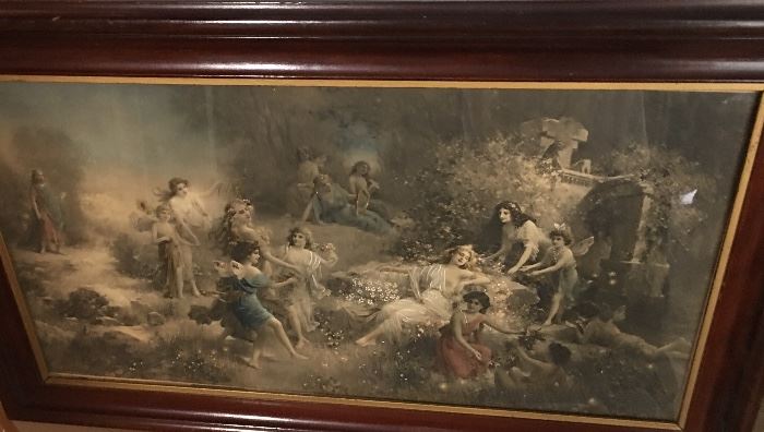Good Nice Selection of Wall Art, Some Very Old and Some Pretty Much Brand New...Oberhauser's "Midsummer Night's Dream" here...