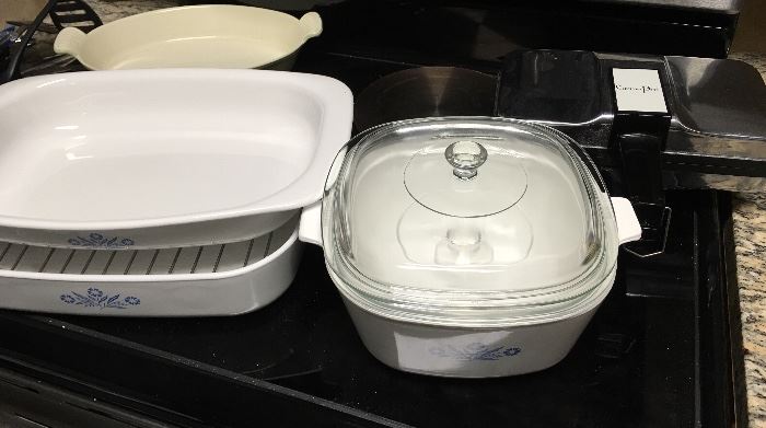Corning, Some Fire King, Anchor Hocking, Quality Cookware, Higher - End with Some Newer Kitchen Items Mixed In + Solid Vintage