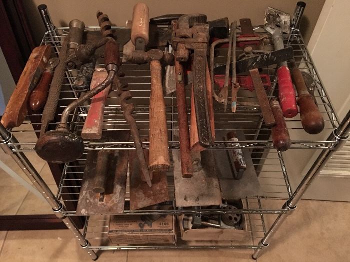 Many antique & vintage tools.  Some newer as well.