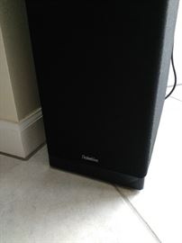 One of 2 Pairs of Definitive Tower speakers