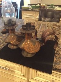 Antique Bird Lamps