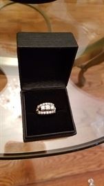 14 K Gold and Diamonds Ring