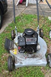 garage lawn mower