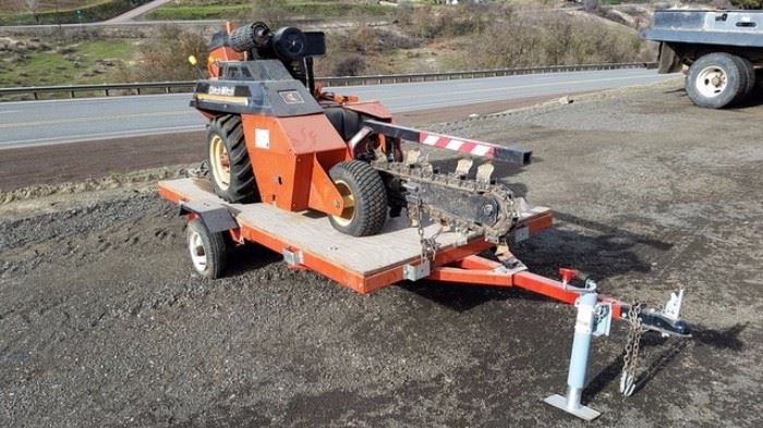 Ditch Witch with trailer