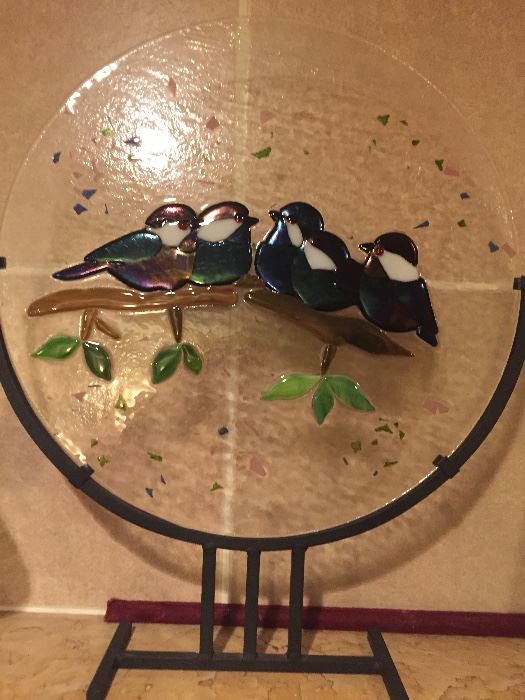 Handmade Stainless lovebirds $125 *BUY IT NOW*