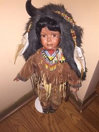 Indian doll approximately 2 feet tall $35  *BUY IT NOW*