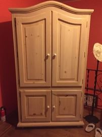 Pine white wash armoire $350*BUY IT NOW*