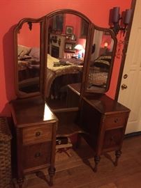 Dresser with mirror with 4 drawer  $350 completely refinished excellent condition *BUY IT NOW*