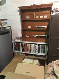 Basement with books, etc.