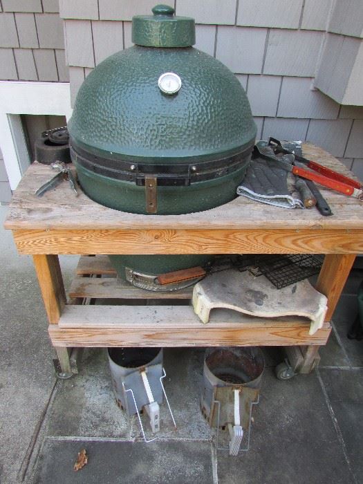 Big Green Egg! Just in time for all your summer cooking.