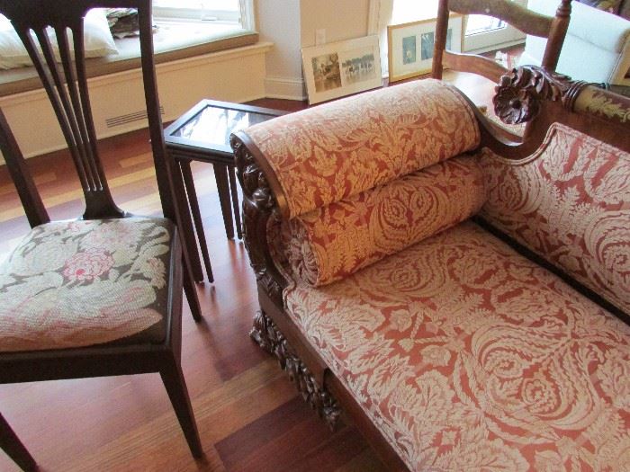 Highly Carved Victorian Sette.....near perfect