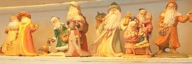 Nice collection of ceramic Santas
