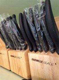 Brand new Miracle Blade knife sets