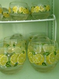 Lemon glasses in 2 sizes