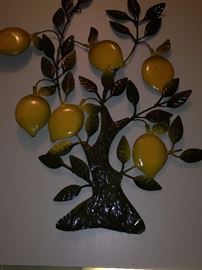 Lemon wall decor