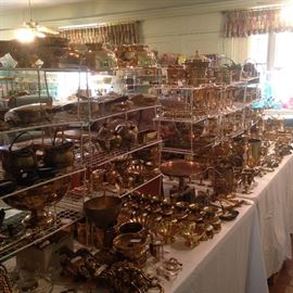 This is all brass ----- some never used straight from the boxes ----- from one of two gift shops Mrs. Fair once owned.